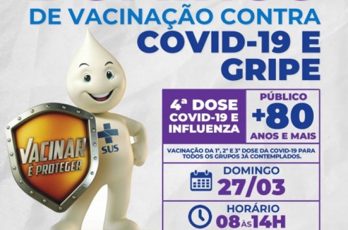 DOMINGO DE VACINAÇÃO - COVID-19 E GRIPE INFLUENZA