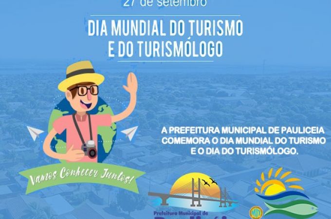 Prefeitura e Diretoria de Turismo parabeniza o dia do Turismólogo 
