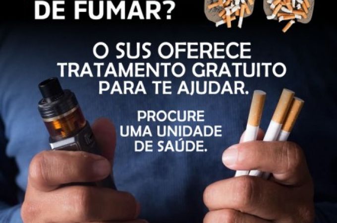 TRATAMENTO GRATUITO VIA SUS PARA QUEM DESEJA PARAR DE FUMAR